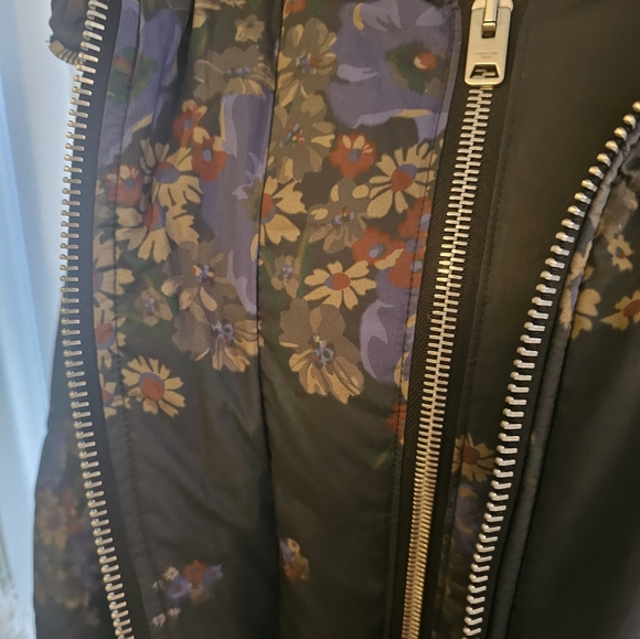 Coach Dark Floral Puffer Coat - Picture 7 of 16